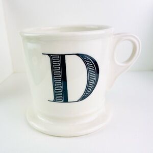 Anthropologie "D" Coffee Mug